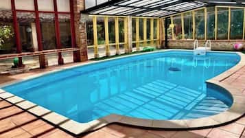 Indoor pool, a heated pool