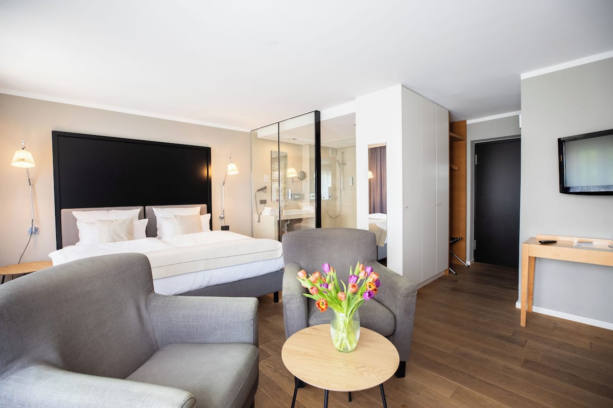 Habitación ejecutiva | Sistema de insonorización, wifi gratis, ropa de cama