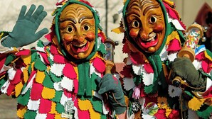 Two individuals in colorful, patterned costumes with a festive appearance. - Garner Hotel Friedrichshafen by IHG (Friedrichshafen)