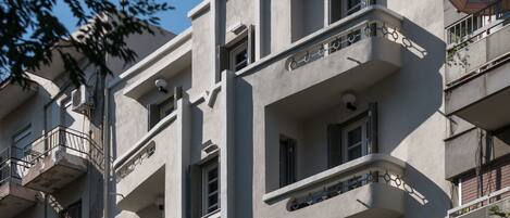 A szálláshely homlokzata