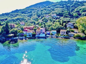 Aerial view - Villa Ourania - Studio 2 garden view (Messonghi)