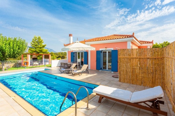 Beautiful villa with private pool, terrace, and garden with panoramic countryside views