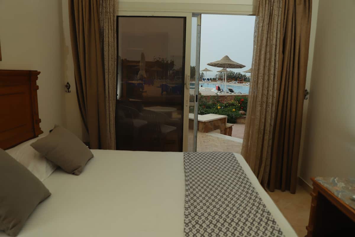 Deluxe Double Room, Terrace, Partial Sea View | Terrace/patio