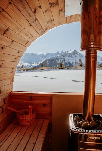 Chalet neuf, appartement 100 m² - 4* - Sauna exclusif - Vue exceptionnelle