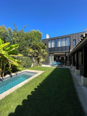 Piscine extérieure, piscine chauffée