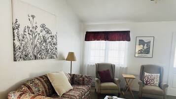 Smart TV, caminetto, lettore DVD, libri