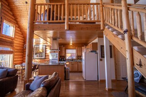 智能电视、壁炉、DVD 播放器、影片库