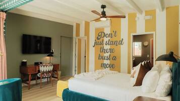 Exclusive Room | Premium bedding, down comforters, memory foam beds, desk