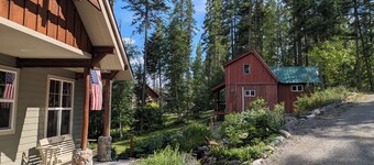 Cozy cabin on a lake just outside of Whitefish