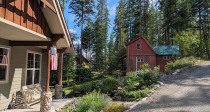 Cozy cabin on a lake just outside of Whitefish
