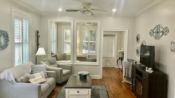 Smart TV, fireplace, printers