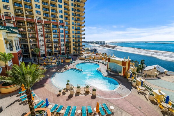 Indoor pool, outdoor pool
