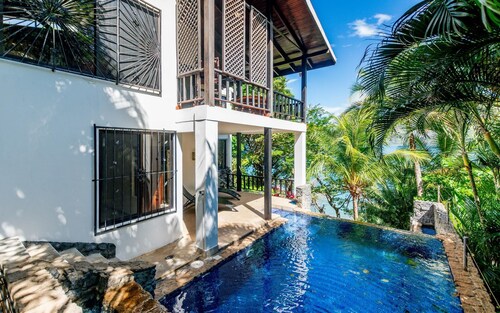 5-BD Beachfront, Ocean-View Hillside Home