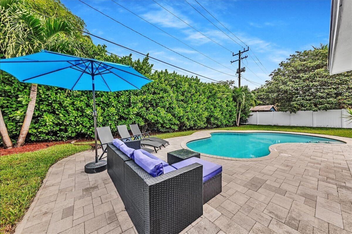 A heated pool