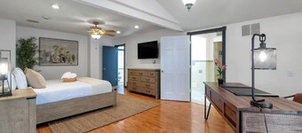 King Estate with attached Mid-Century Apartment & Gym.