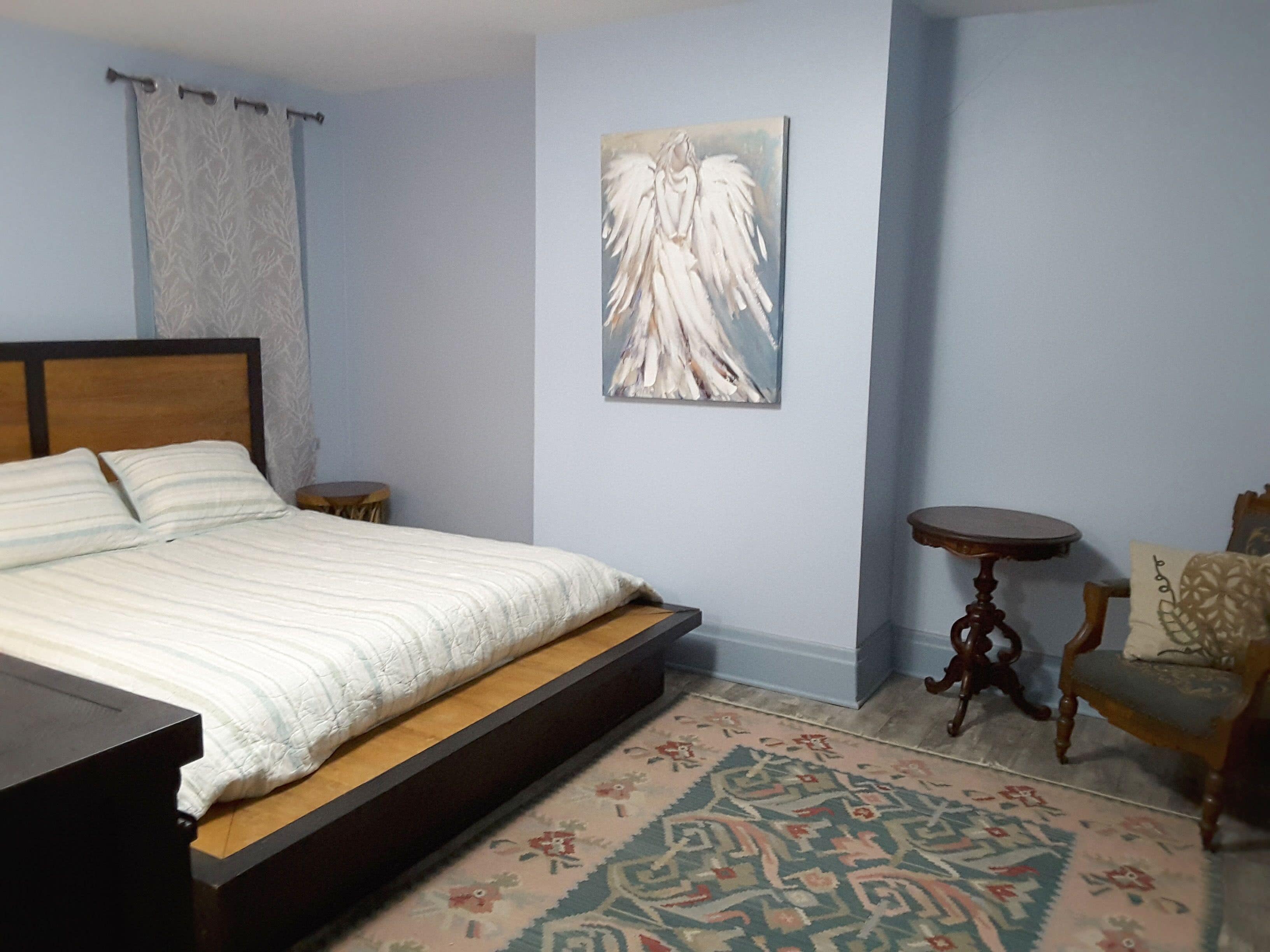 1 chambre, fer et planche à repasser, accès au Wi-Fi (inclus)