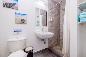 Shower, hair dryer