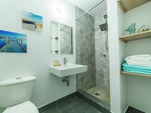 Shower, hair dryer
