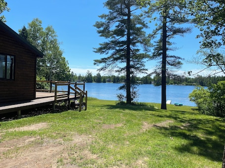 Property grounds. Beautiful Cabin on private lake close to all the attractions in the Eastern UP!