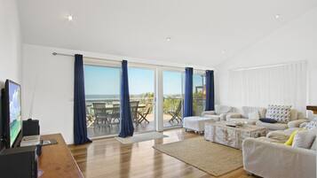 Télévision, lecteur de DVD, livres