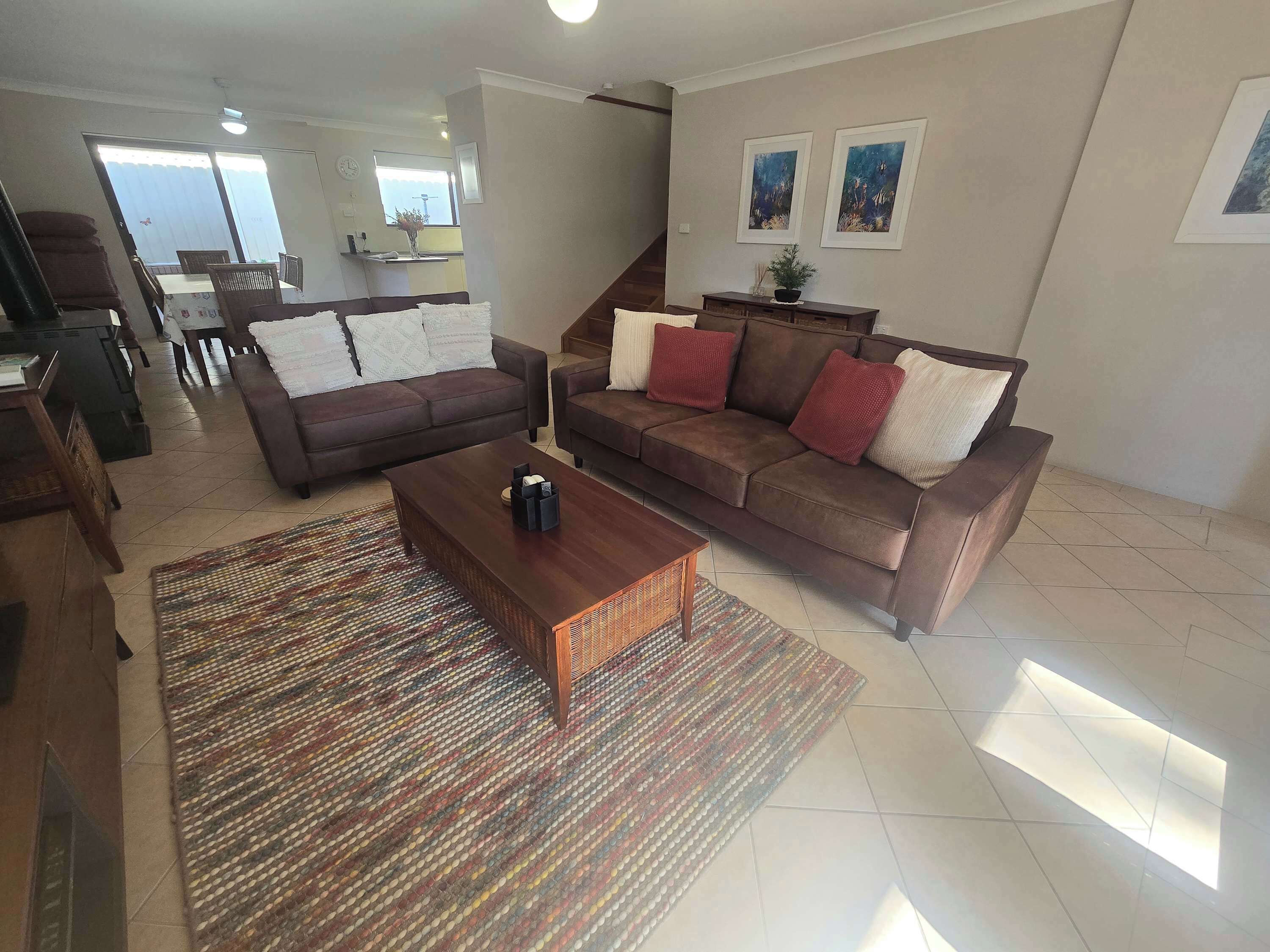 TV, fireplace, DVD player