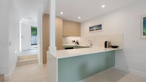 Fridge, microwave, dishwasher, toaster