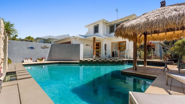 A heated pool