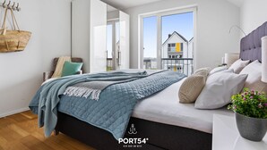 2 室のベッドルーム、旅行用ベビーベッド、WiFi (無料)