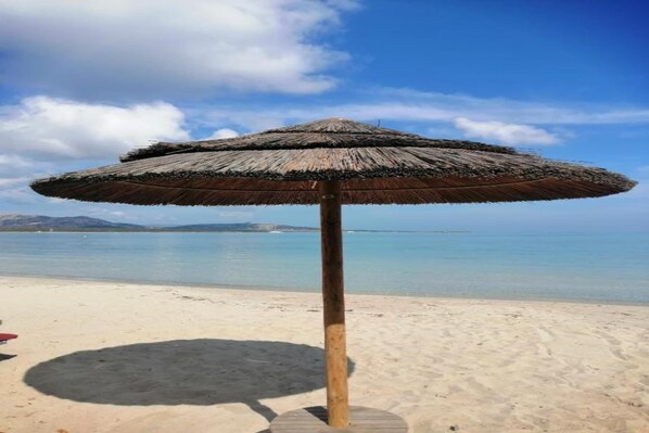 Vlak bij het strand