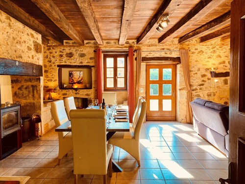 Gîte 4* Piscine Privée Chauffée et Climatisation dans tout l'établissement