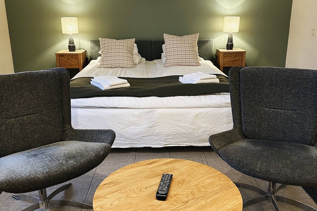 dubbelrum med bäddsoffa | 1 bedroom, bed sheets