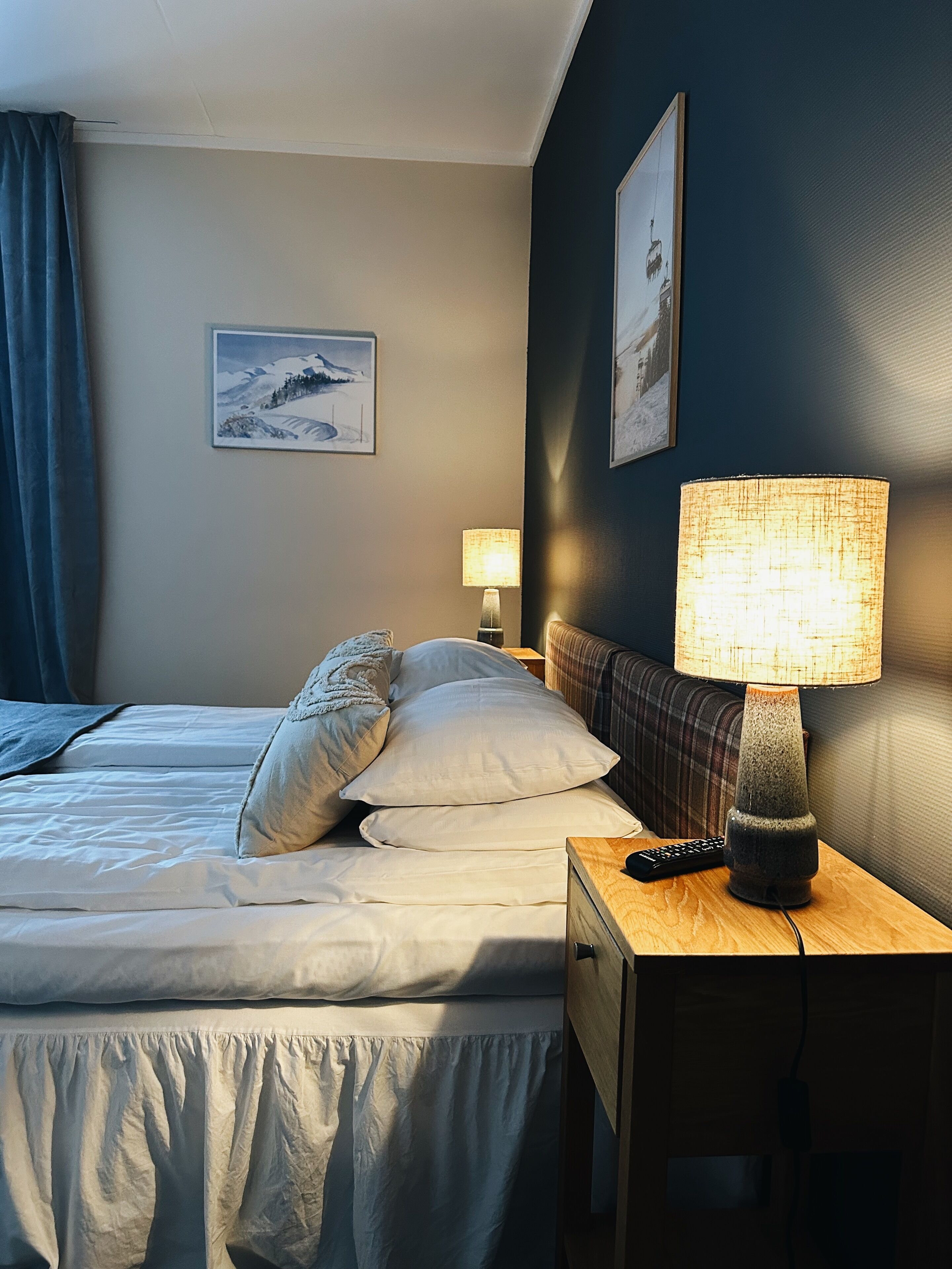 dubbelrum med bastu | 1 bedroom, bed sheets