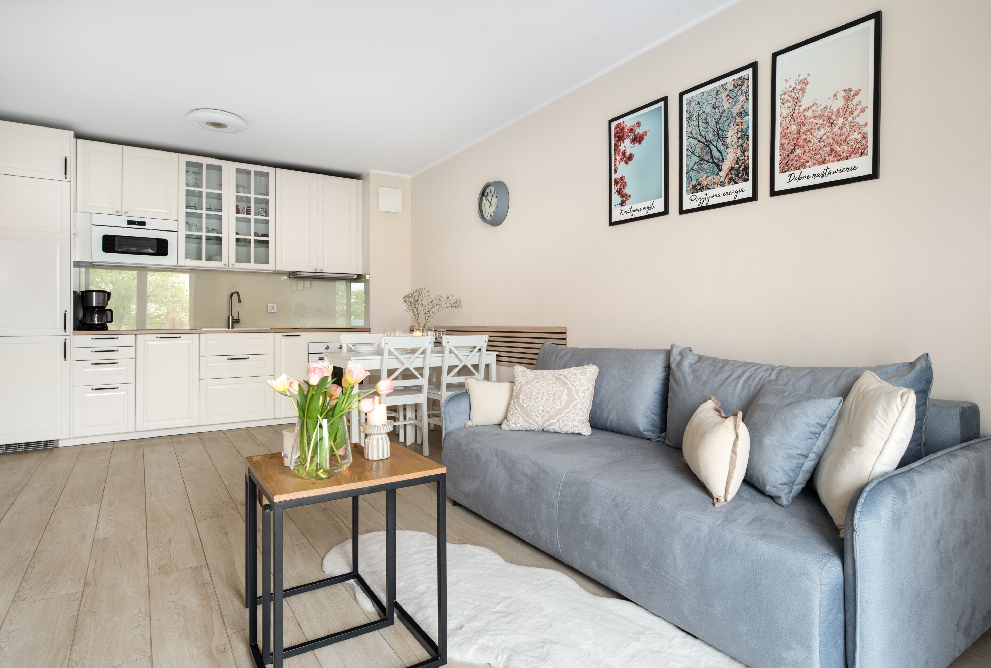 Leilighet – deluxe | Oppholdsrom | En 40-tommers Flatskjerm-TV med digitale kanaler samt TV