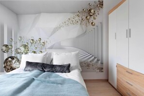 1 habitación, tabla de planchar con plancha, wifi gratis y ropa de cama 