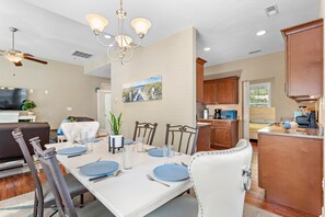 Dining - Buckroe Beach Home with King Bed, Grill, Games and 5 min Walk to Beach…Sleeps 8. (Hampton)