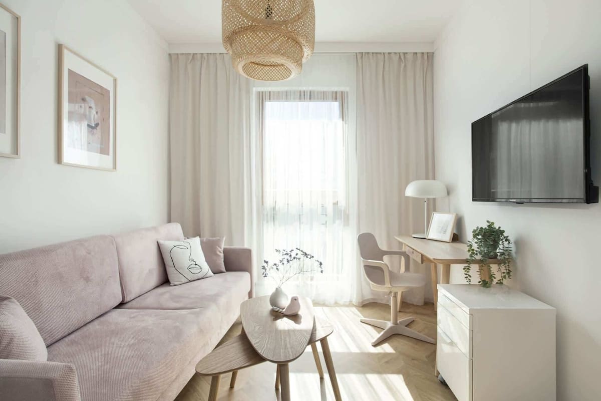 Appartamento Design | 1 camera, ferro/asse da stiro, Wi-Fi gratuito, lenzuola