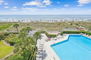 Pool - 3403 Sea Crest | Direct Ocean Front Views from Private 3Br Villa! (Hilton Head Island)