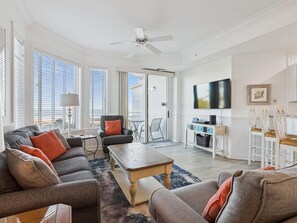 TV, DVD player, smart speakers