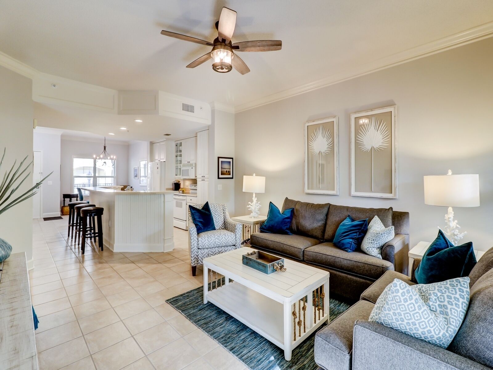 TV, DVD player, smart speakers