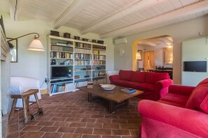 Fernseher, DVD-Player, Tischtennisplatte