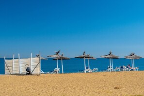 Vlak bij het strand