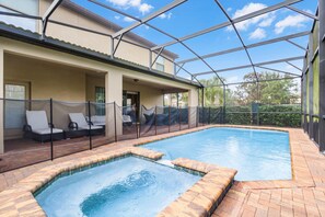 Una piscina riscaldata