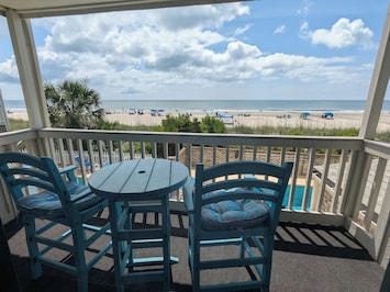 Private oceanfront balcony