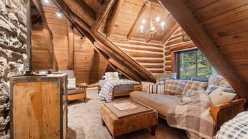 Televisión y chimenea