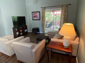 Smart TV, DVD player, video library