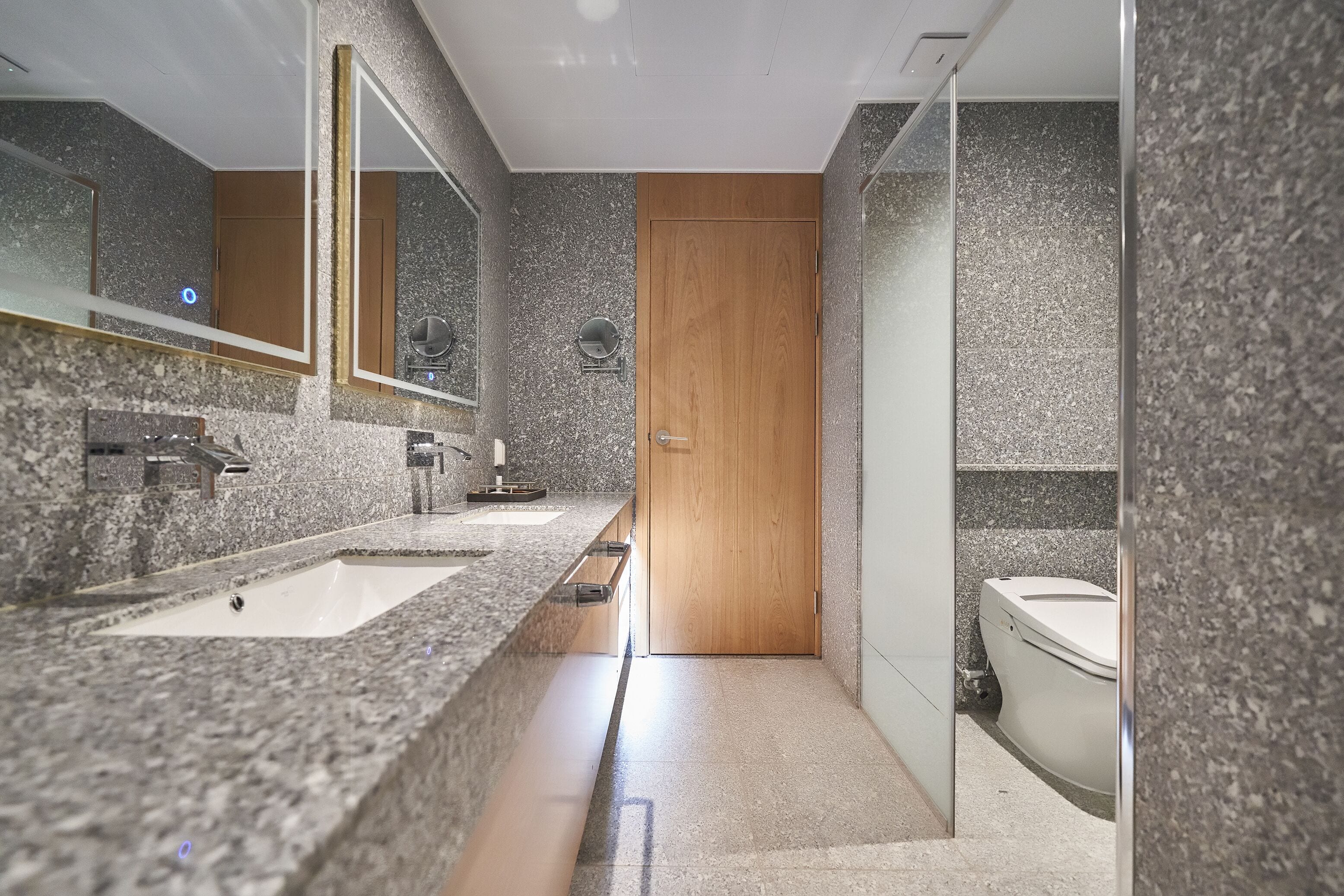 free toiletries, hair dryer, soap, shampoo