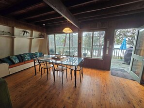 TV, fireplace, DVD player