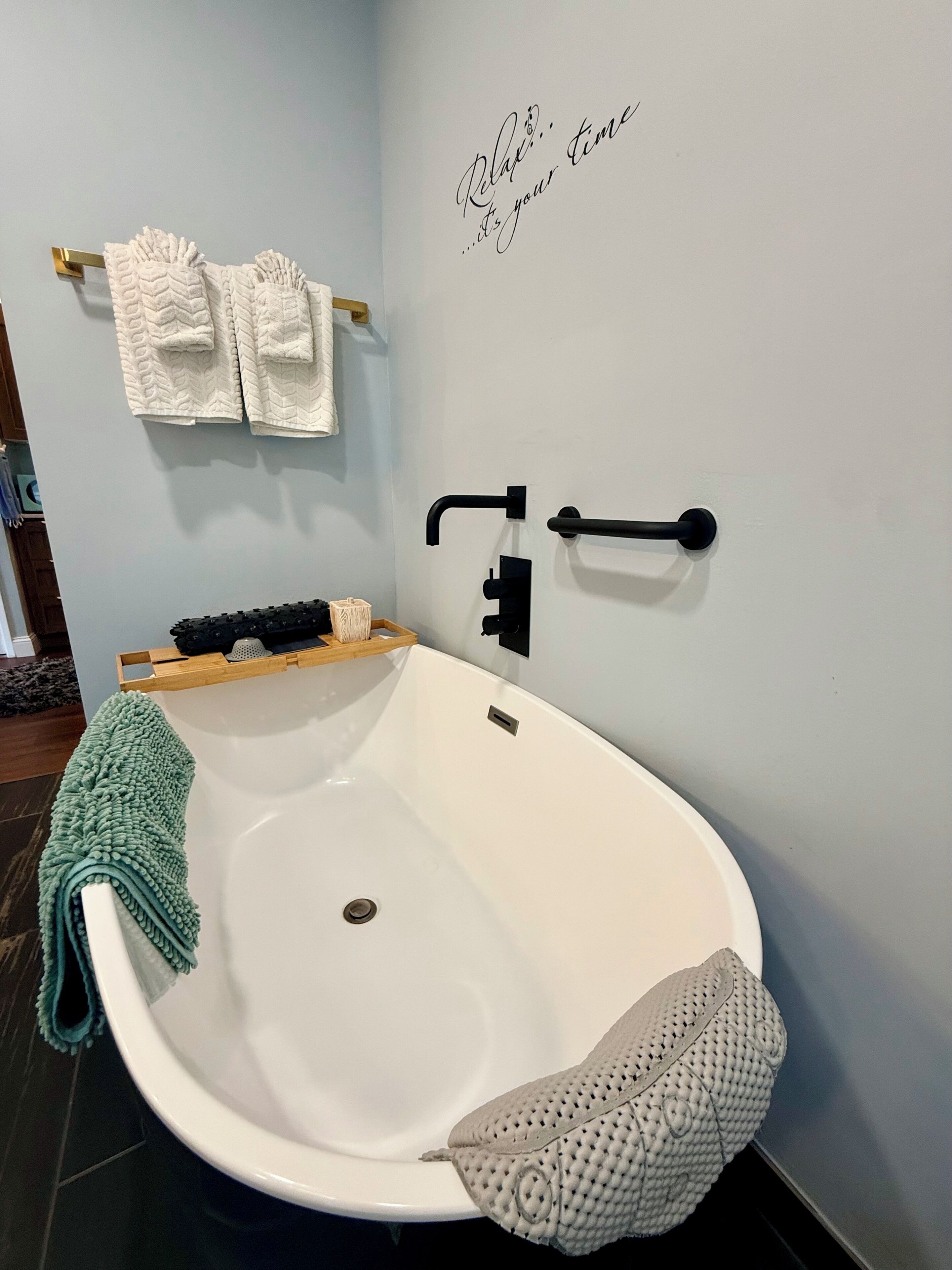 Soak in the bathtub