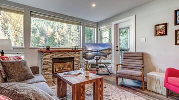 TV connectée, cheminée