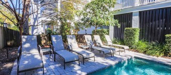 3 Min Walk to Beach! Serene Retreat w/ Heatable Private Pool, Ping Pong Table, Multiple Decks & Dens